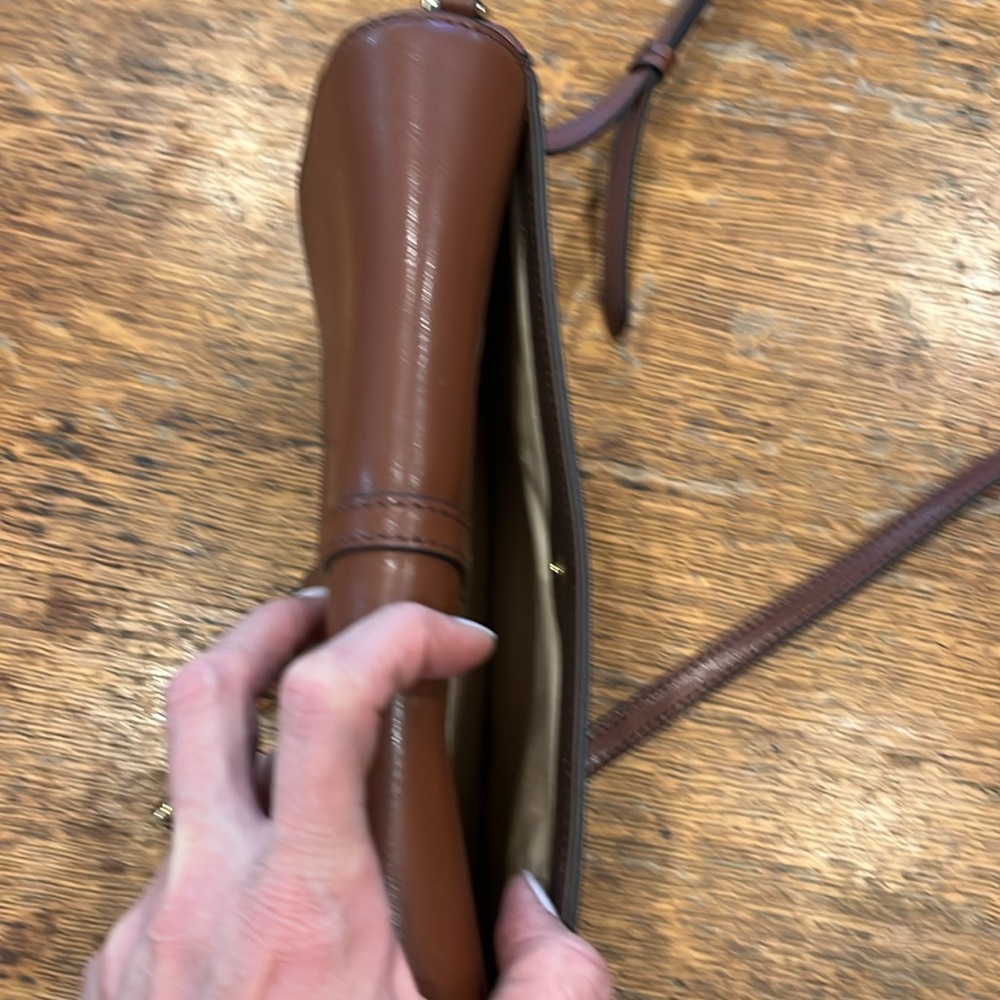 Banana Republic Half Moon Crossbody Bag, Chestnut; NWOT - Picture 8 of 8